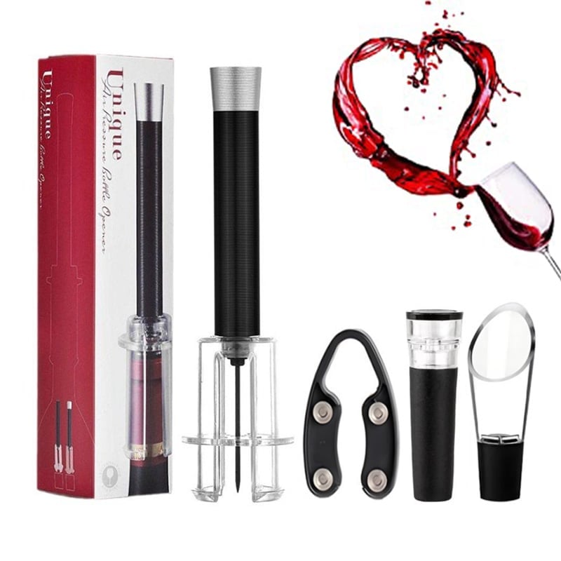 Air Pump Cork Remover Wine Bottle Opener Set