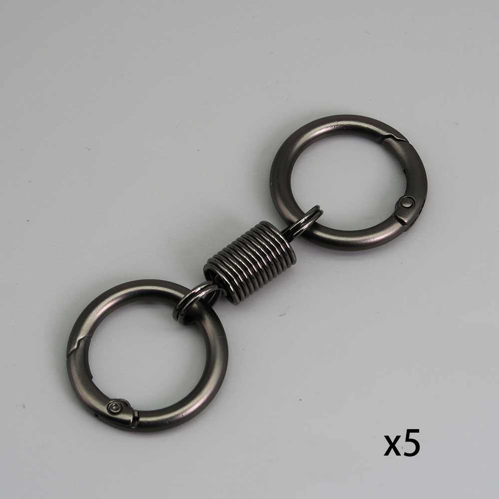 🔥80% OFF- Nordic Double Ring Spring Keychain