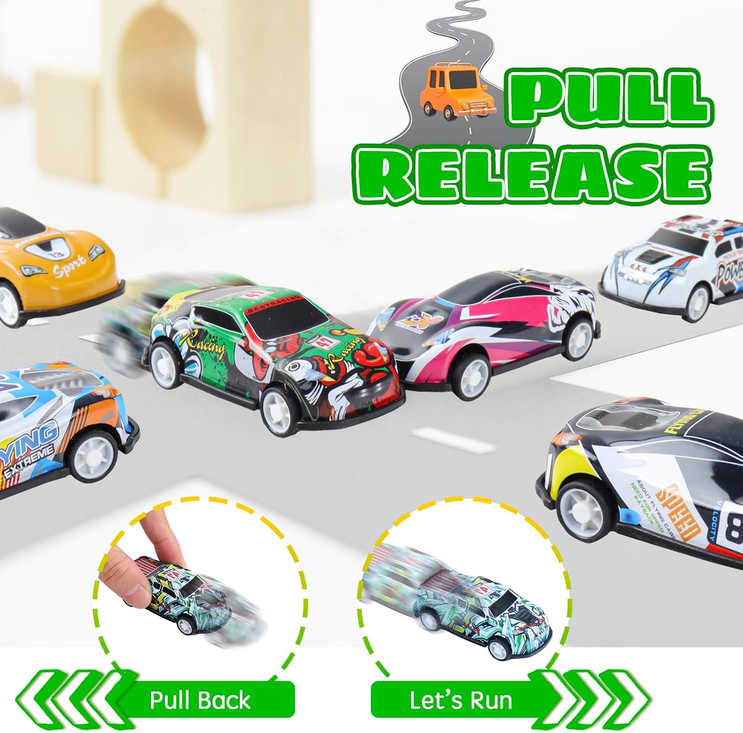 🏎️ Random Color Mini Metal Racing Toy Set
