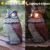 🦉Red Solar Owl with Flashing Eyes