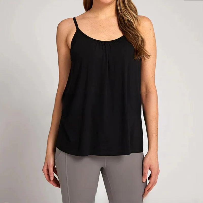 💥Last Day 49% OFF❤️‍🔥2024 Loose-fitting Tank Top With Built-in Bra