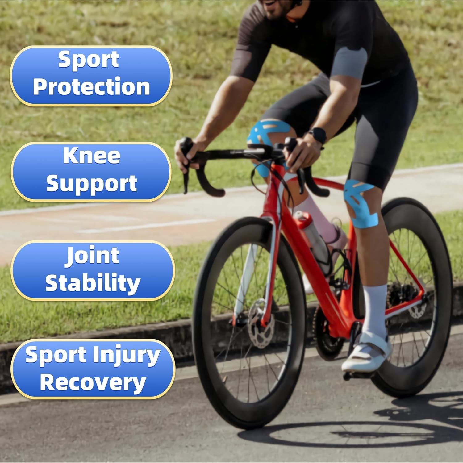 💥LAST DAY SALE 50% OFF💥Precut Kinesiology Tape For Knees⚡BUY 2 FREE SHIPPING