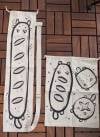 Bread Cats Linen Bag Set (Loaf + Baguette)