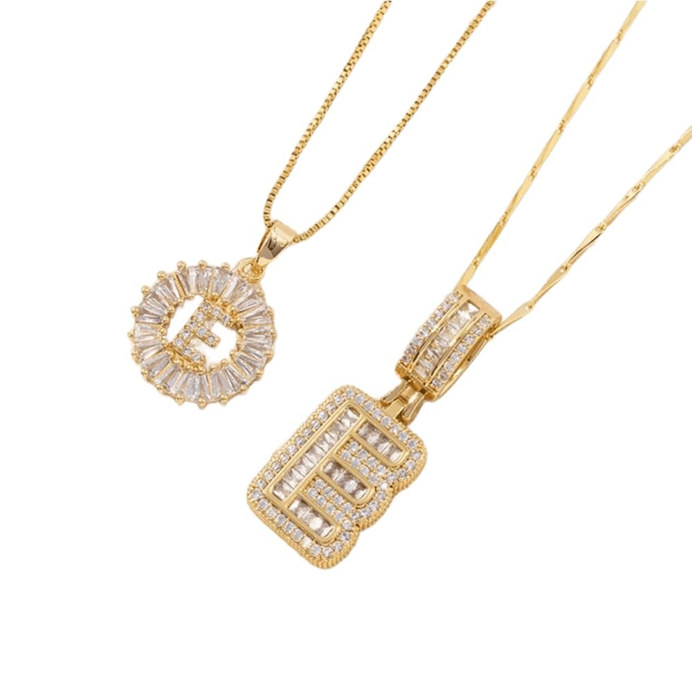 [LAST DAY 49% OFF]  🔥Initial Letter Pendant Necklaces - 2 Pack