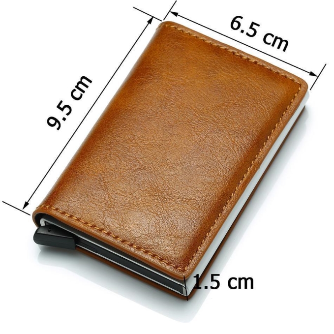 50% OFF- Anti-theft-RFID Auto Pop-up Leather Card Wallet- Buy 2 Get Extra 20% OFF