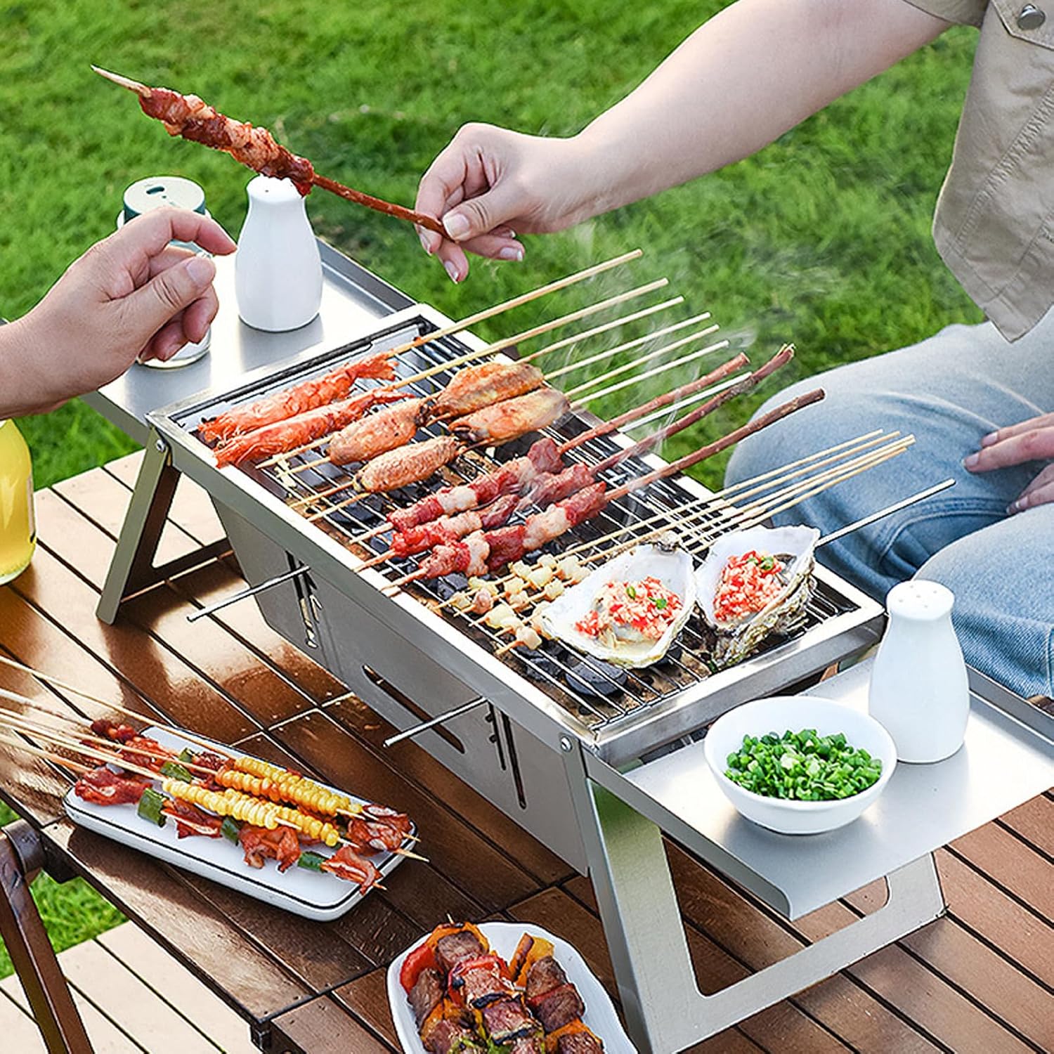 🔥Hot Sale 49% OFF - Portable Camping BBQ Grill