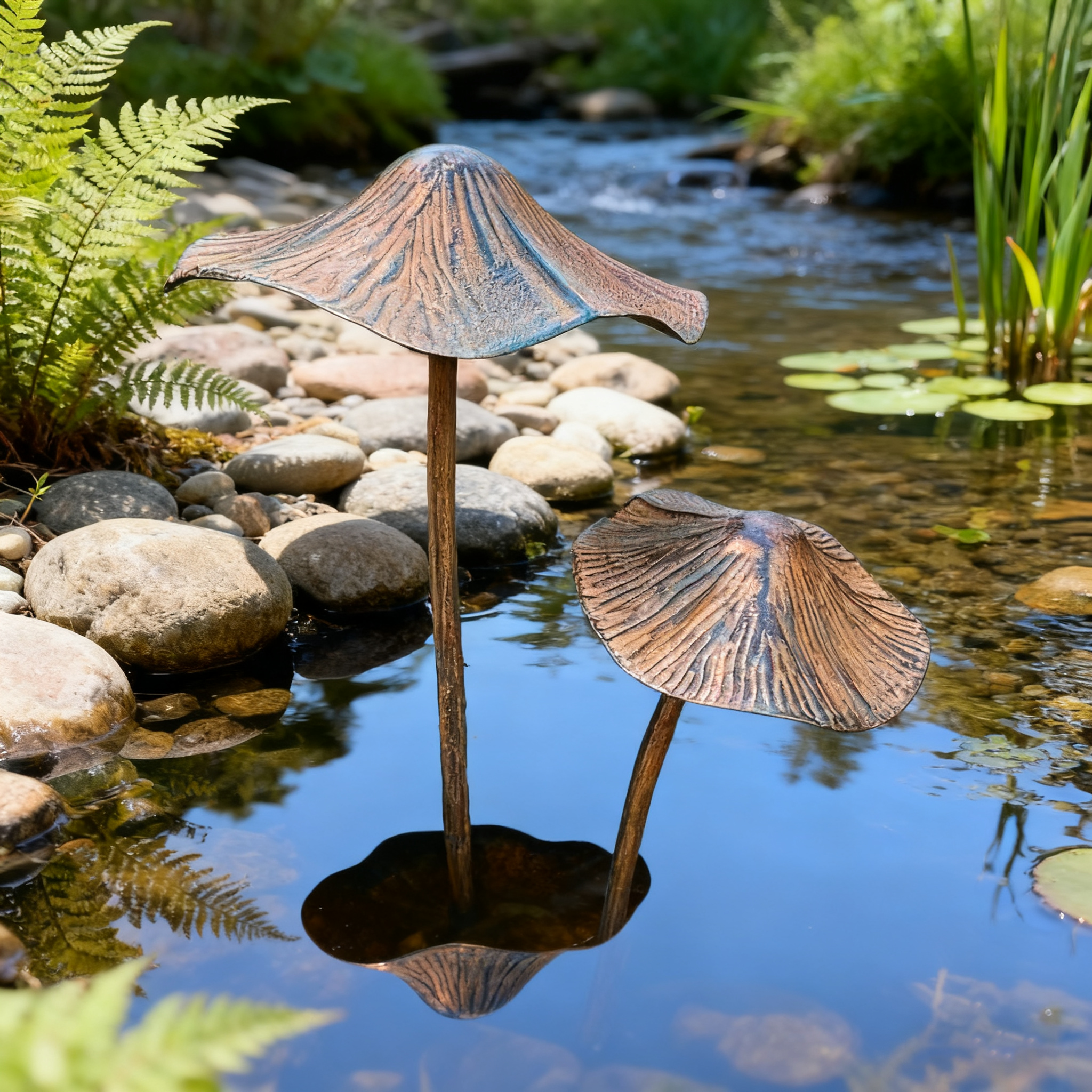 🍄 Whimsical Garden Art | Handcrafted Mushroom Sculpture