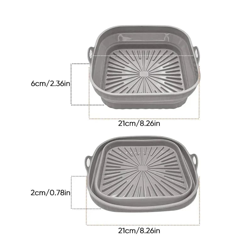 🔥LAST DAY SALE 50% OFF🔥Air Fryer Grill Pan Made Of Silicone