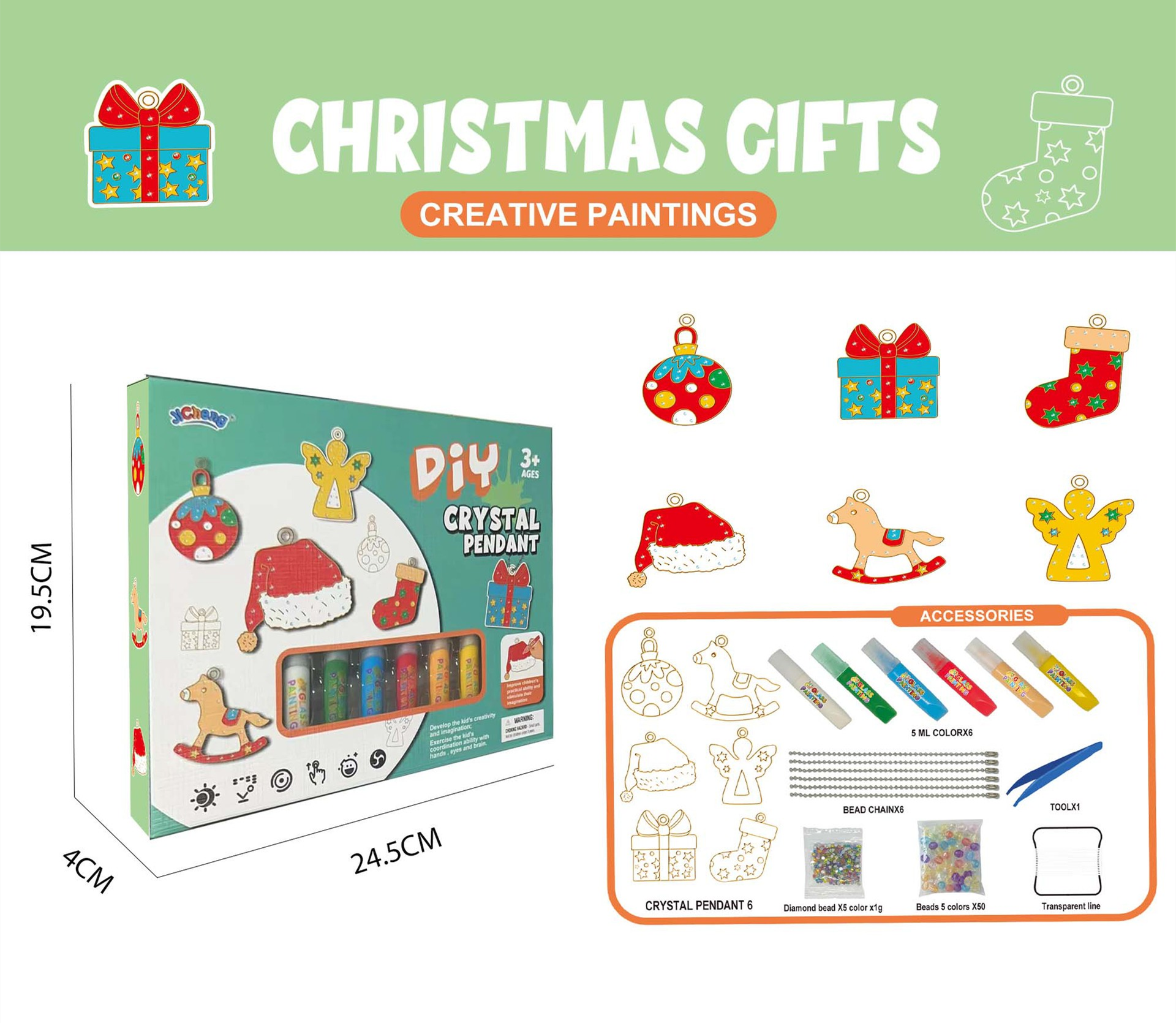 (🌲Early Christmas Sale)🎁DIY Crystal Paint Arts and Crafts Set