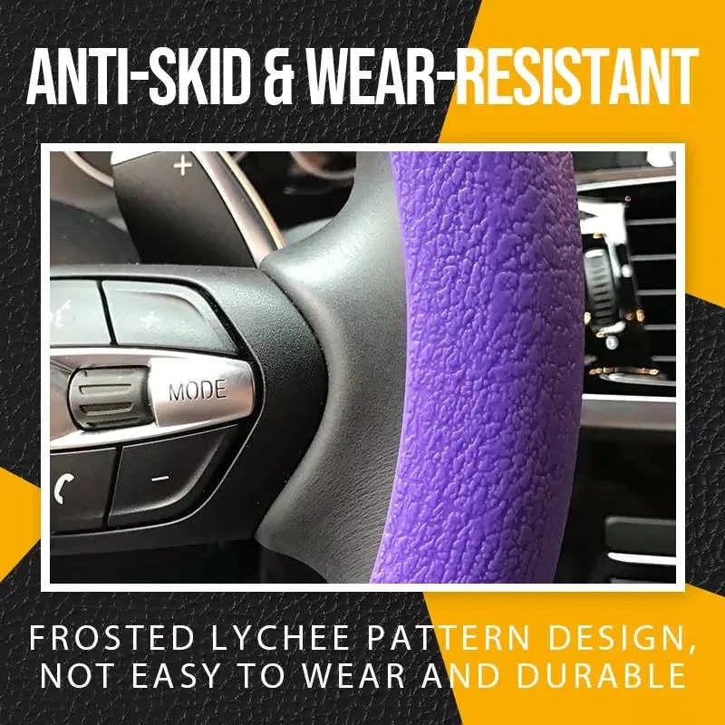 🔥Summer Hot Sale-50% OFF-Cool non-slip silicone steering wheel protector (BUY 2 FREE SHIPPING)