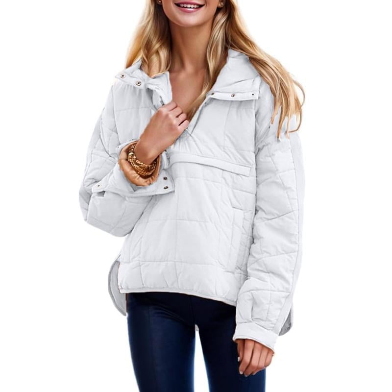 🍂KOSTENLOSEN VERSAND🔥Übergroße Pufferjacke mit Kapuze für Damen, gesteppt, leicht, warm, Winterpullover, gepolsterter Hoodies-Mantel