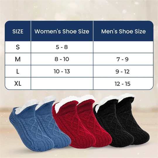 🔥Last Day Promotion 70% OFF🔥Fleece-Lined Non-Slip Thermal Slippers Socks⚡️Buy 2 Free Shipping