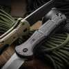 ⚔ Tactical Folding Knife – CPM-D2 Blade, Nylon Fiber Handle