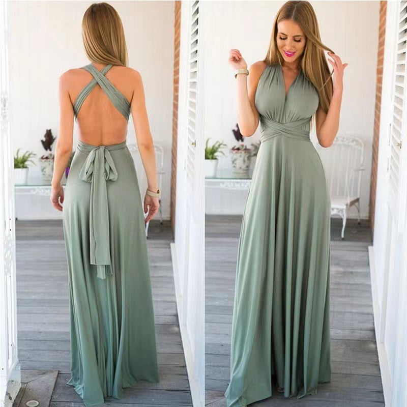 🔥Last Day 49% OFF - Versatile and Sexy Strap Wrap Dress - Bridesmaid Dress