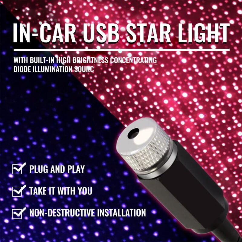 USB LIGHT CAR STAR PROJECTOR✨✨