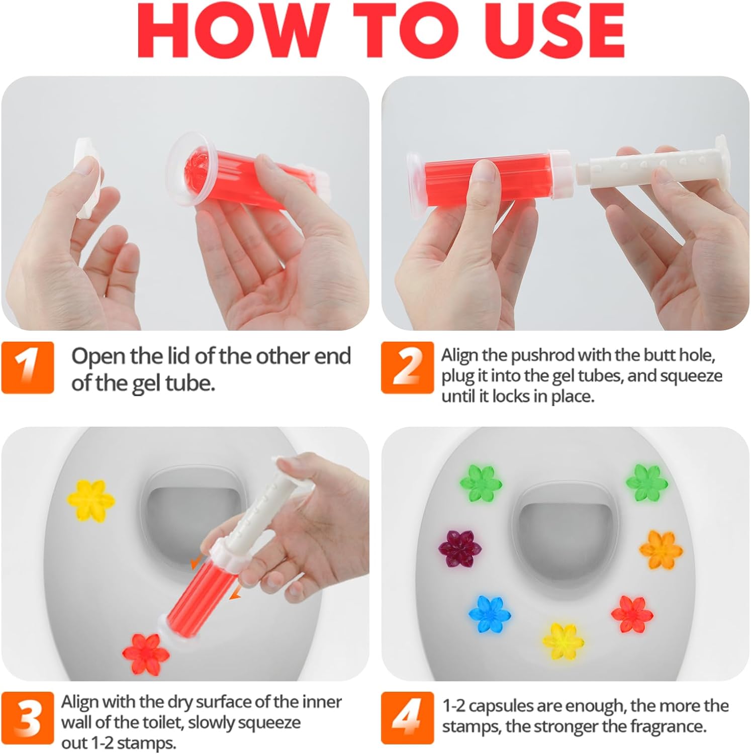 🔥Hot Sale 49% OFF🚽84 Flowers Toilet Cleaner Gel Stamp