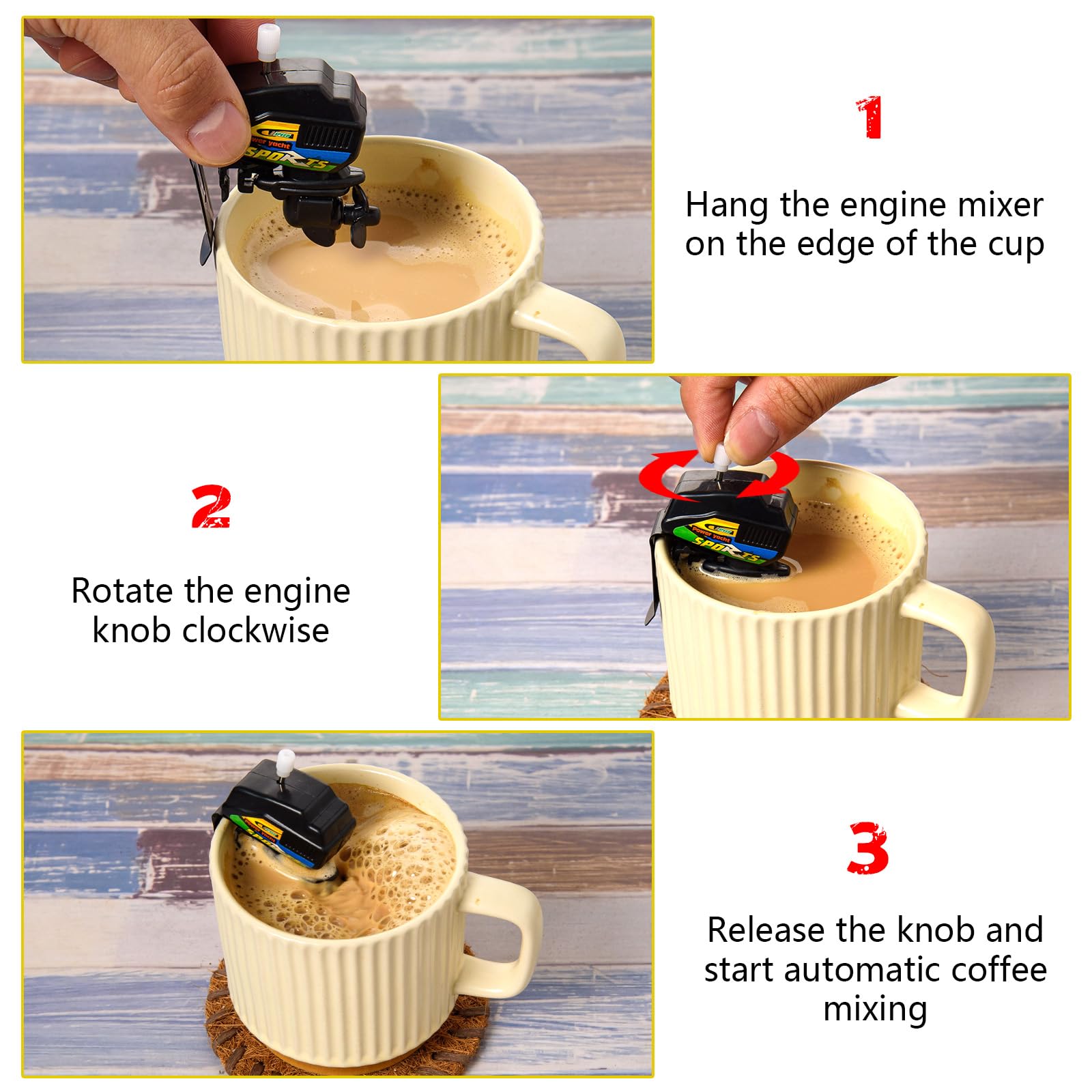 🔥Last day Clearance Sale 60% OFF🔥Boat Motor Coffee Stirrer