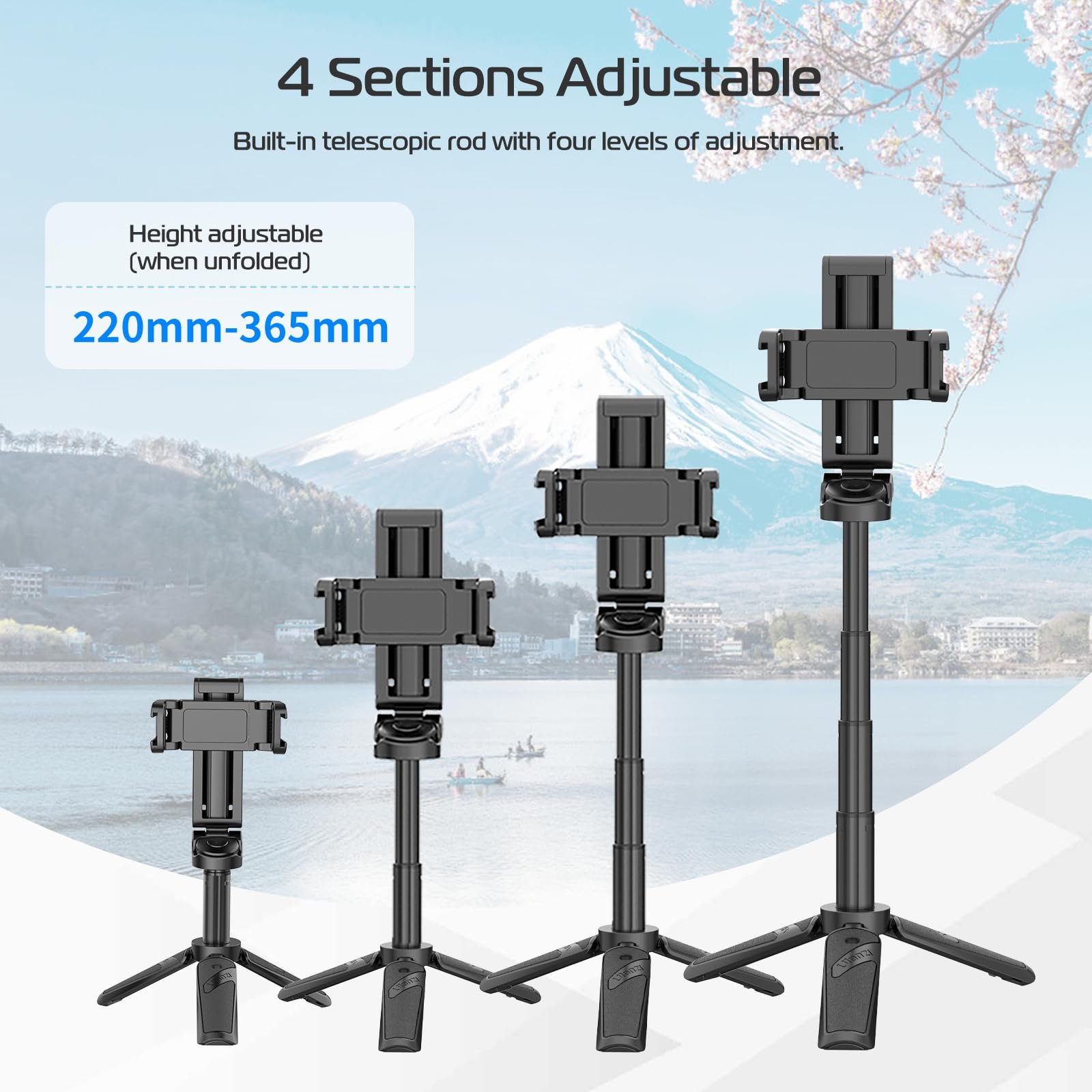 🔥Letzter Tag 49% Rabatt📱Taschenformat Selfie Stick Stativ
