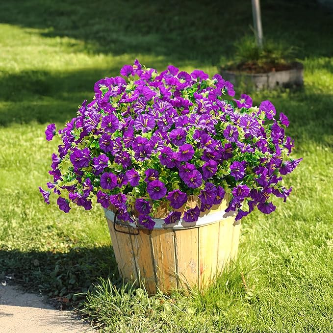 🌸 Spring Summer Home Decoration - 🌿 Fake Silk Colorful Morning Glory
