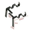 No Drill Curtain Rod Brackets Holders - 1 Set