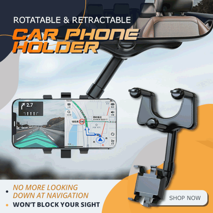 (🔥Early Christmas Sale-49% OFF)Rotatable and Retractable Car Phone Holder
