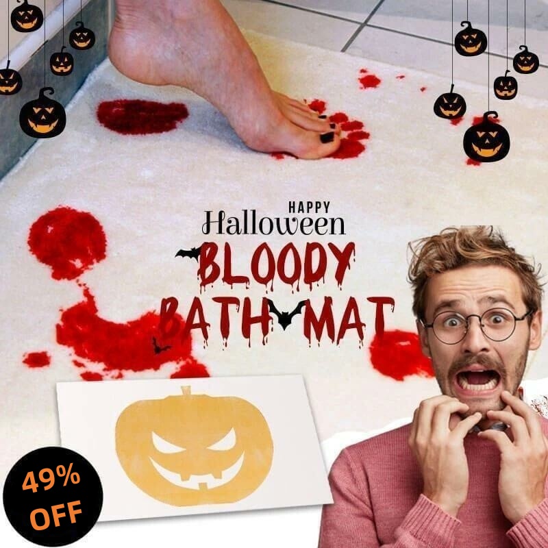 🔥Halloween Presale 49% OFF-👻 Bloody Footprint Mat, BUY 2 FREE SHIPPING