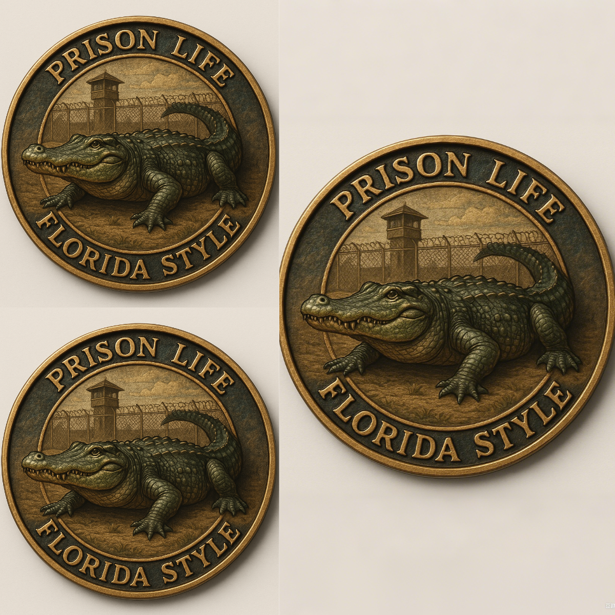 🏆Flash Sale 60% OFF - 🐊“Florida Gator & Prison Humor” Commemorative Coin