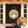 🔥LETZTER TAG 50% RABATT🎄Austauschbares Holz-Willkommensschild mit Wichtel🎈