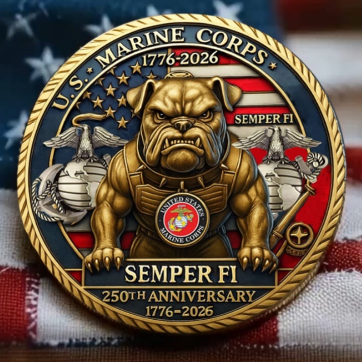 Marine Corps “Devil Dog” 250th Anniversary Commemorative Coin