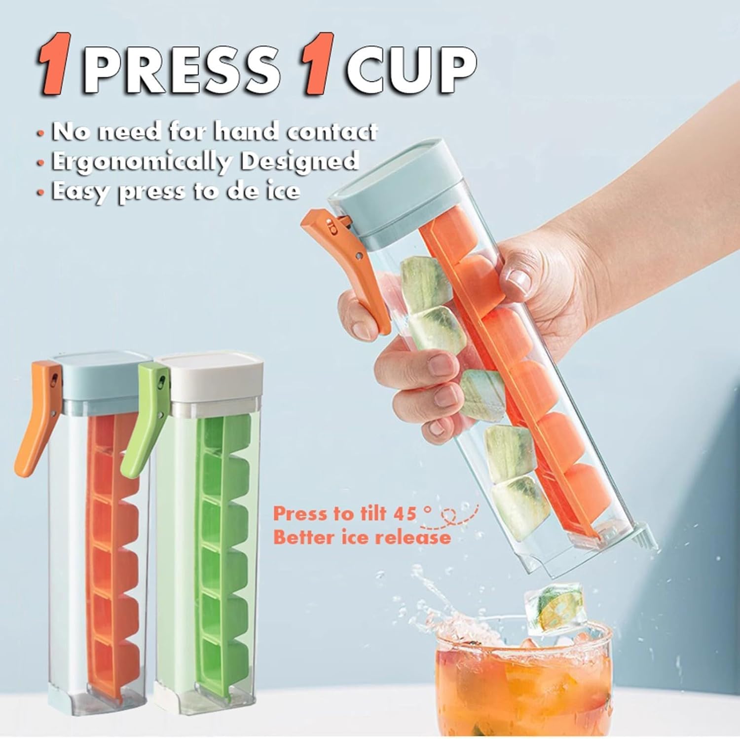 🔥Last Day Promotion 70% OFF🎁New Ice Cube Mold With One Hand