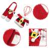 6 Pieces Christmas Silverware Holders Knife Fork Pouch Bag