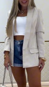 Women's Lapel Casual Suit Jacket