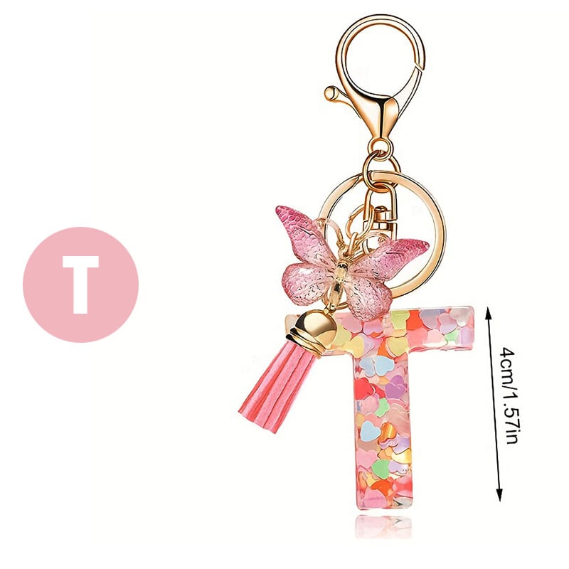 🎄TikTok Christmas Sale - 70% OFF🎄Initial Letter Keychains🦋