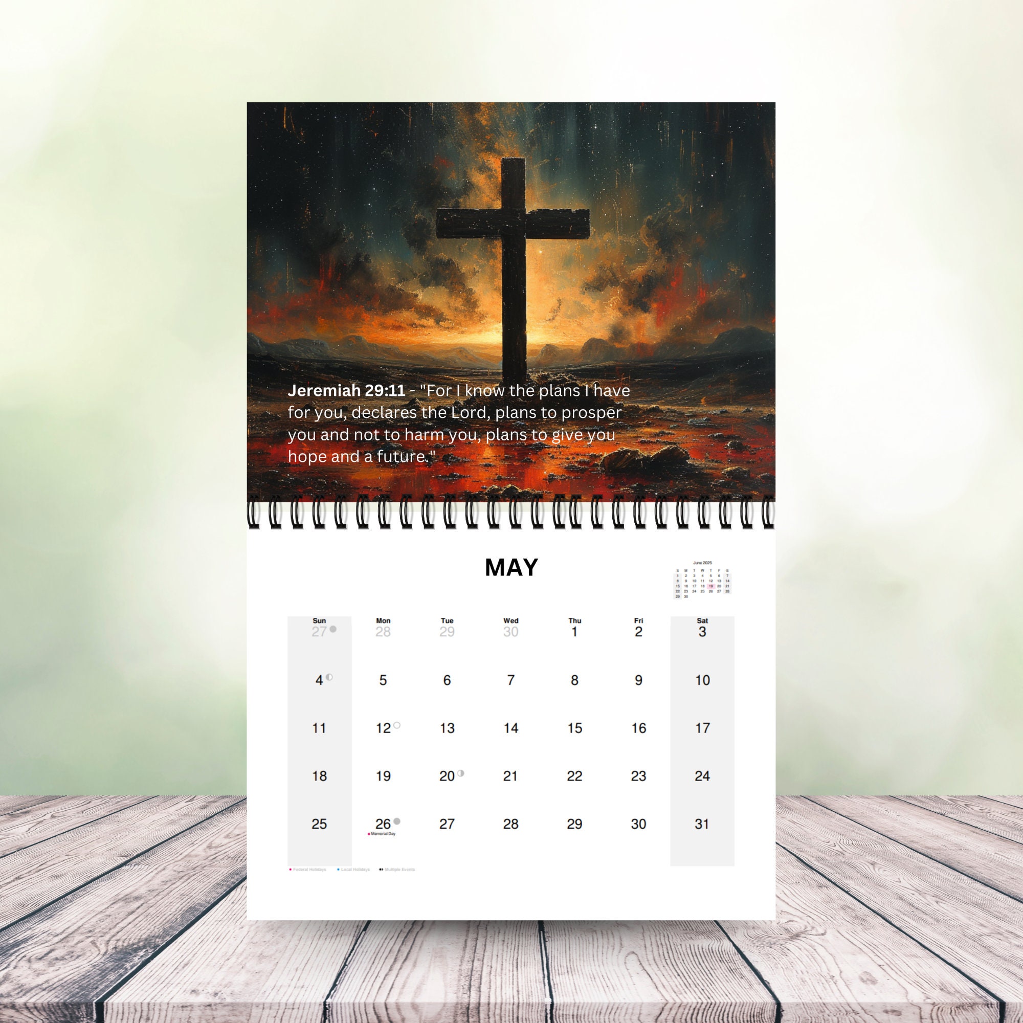 2025 Bible Verse Calendar | Faith Based Calendar