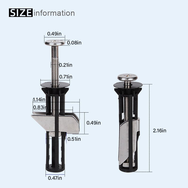 🔥Last Day Promotion 70% OFF🔥Heavy Duty Toilet Seat Fastener Bolt kit