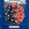 🏵100% Handmade Star Spangled Banner Ribbon Patriotic Wreath(𝐌𝐚𝐫𝐢𝐚𝐧𝐚 𝐒𝐦𝐢𝐭𝐡 𝐇𝐚𝐧𝐝𝐦𝐚𝐝𝐞®)