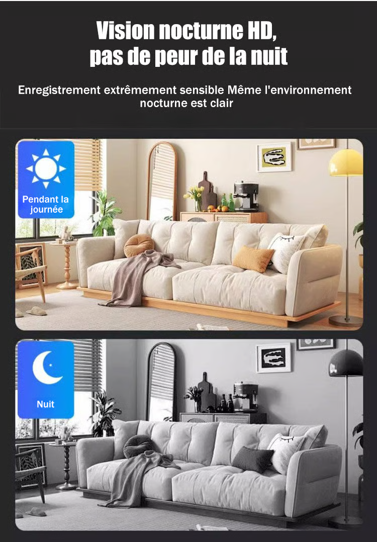 🔥 Dernier jour 49 % de réduction 📹 Mini caméra WiFi 5G HD (batterie interne)