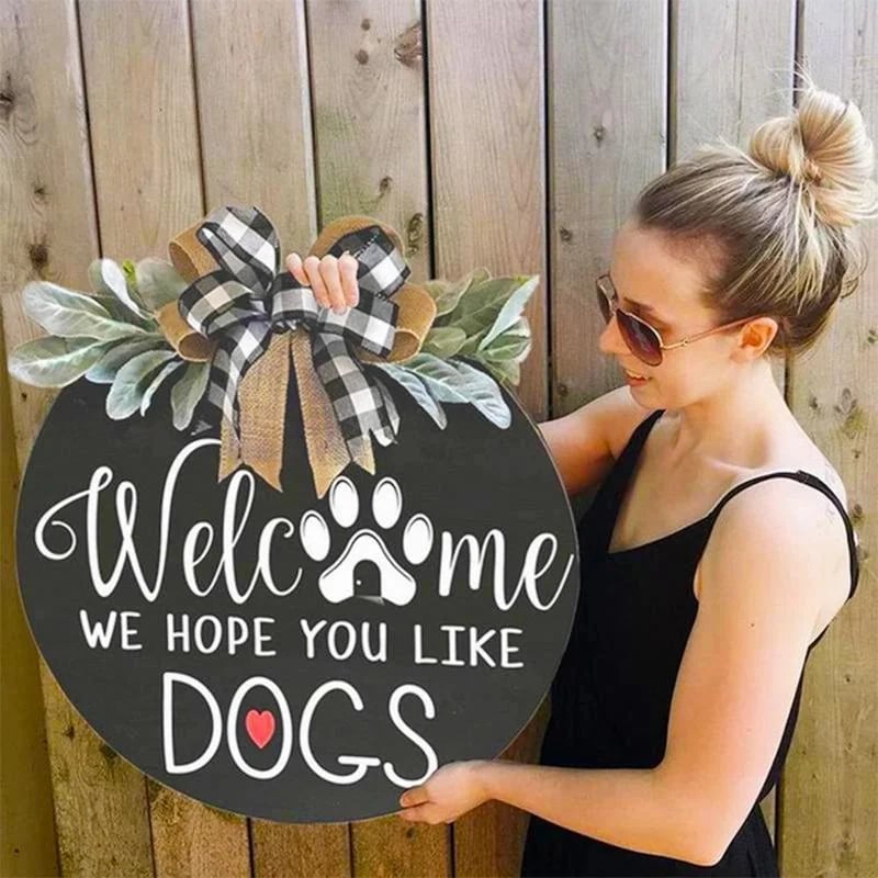 🎁High-quality Wooden Welcome Door Sign, BUY 2 FREE SHIPPING