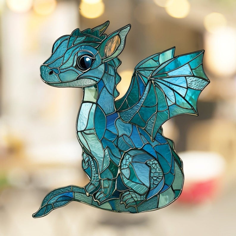 🎄Christmas Gift 50% Off--Acrylic Colorful Dragon Suncatcher Ornament