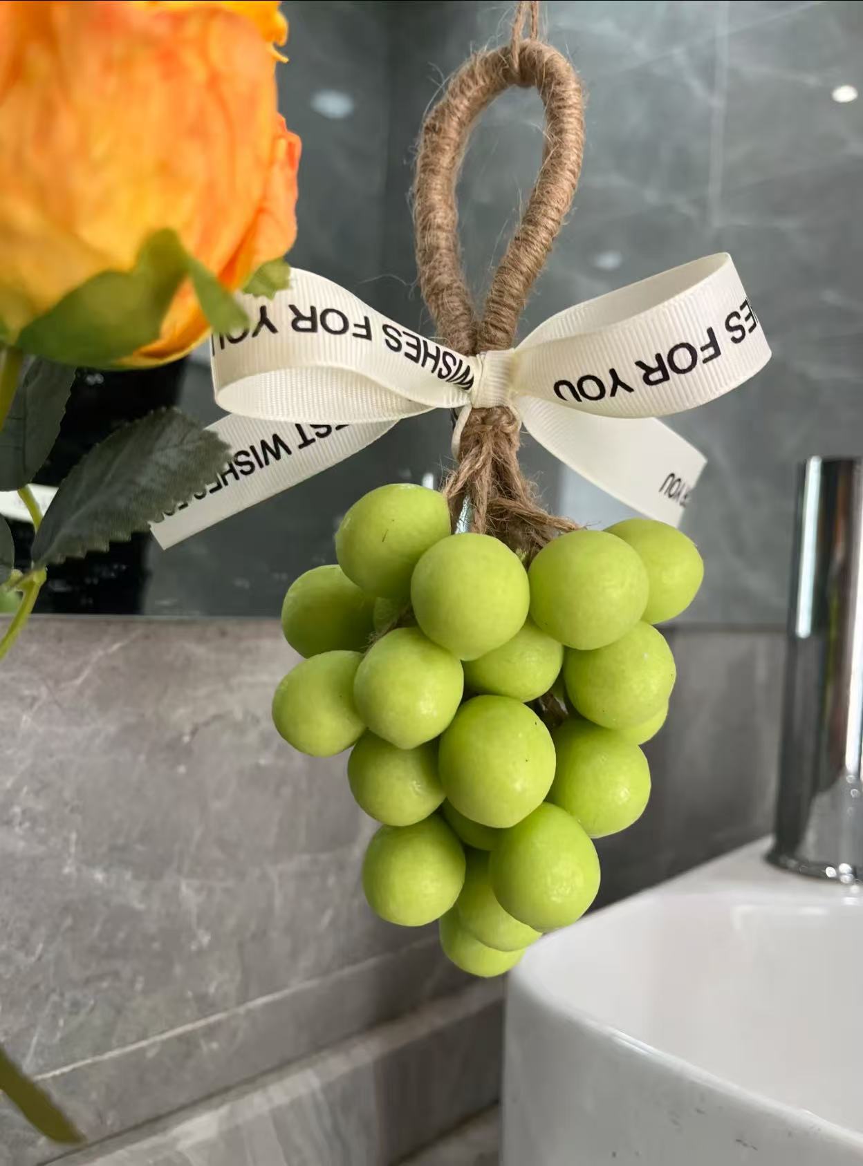 Simulation green grape handmade soap