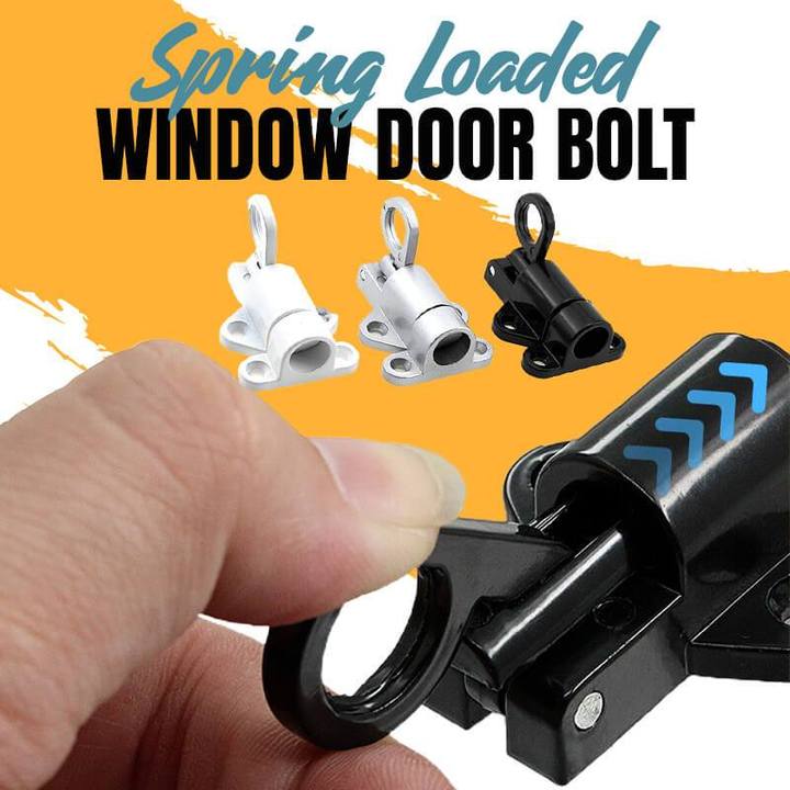 (🔥Last Day Promotion--48%OFF)Spring Loaded Window Door Bolt(BUY 4 GET FREE SHIPPING)
