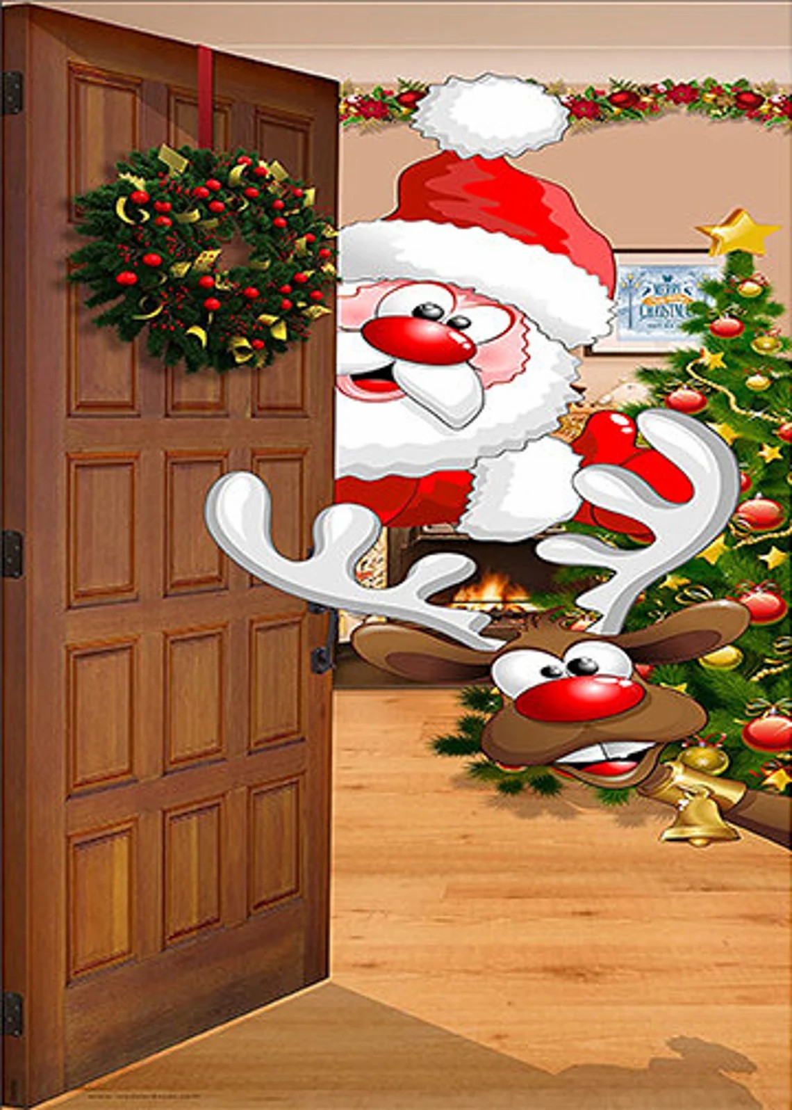 (🎄Early Christmas Sale - 70% OFF)Christmas Decoration Door Cover Tapestry