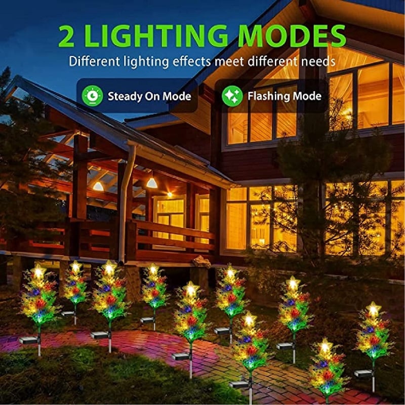 Christmas Promotion 49% off - 🎄 Solar Cypress Tree Light🌟