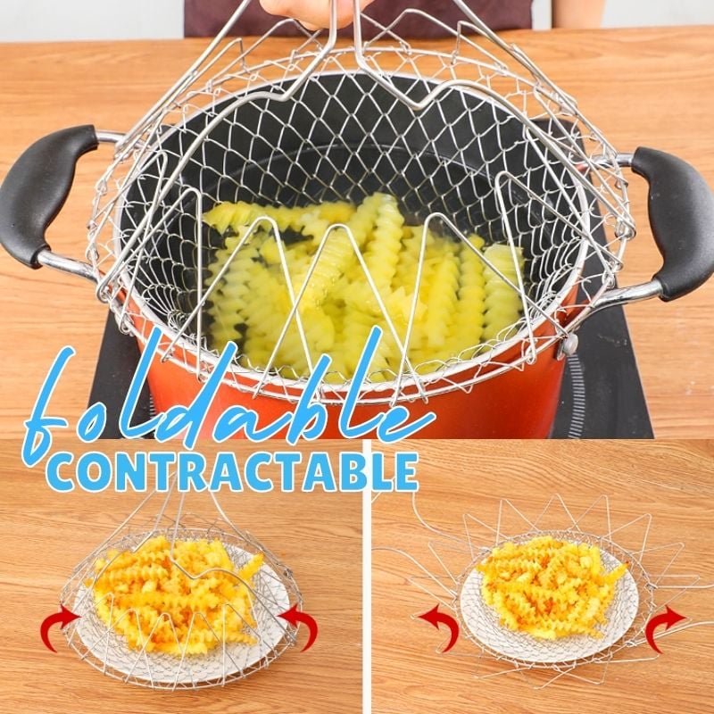 Foldable Frying Basket Cooking Strainer