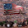 💕Handmade American Flag With Soldiers “All Gave Some Some Gave All” Veteran Patriotic Metal Wall Art