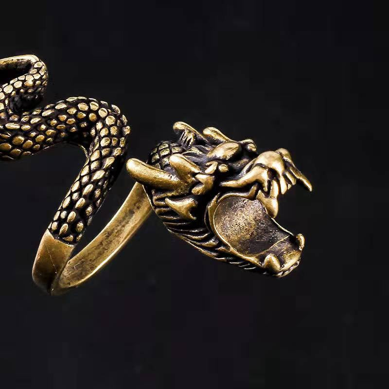 Last Day Promotion 48% OFF - Metal Gold Dragon Ring Holder