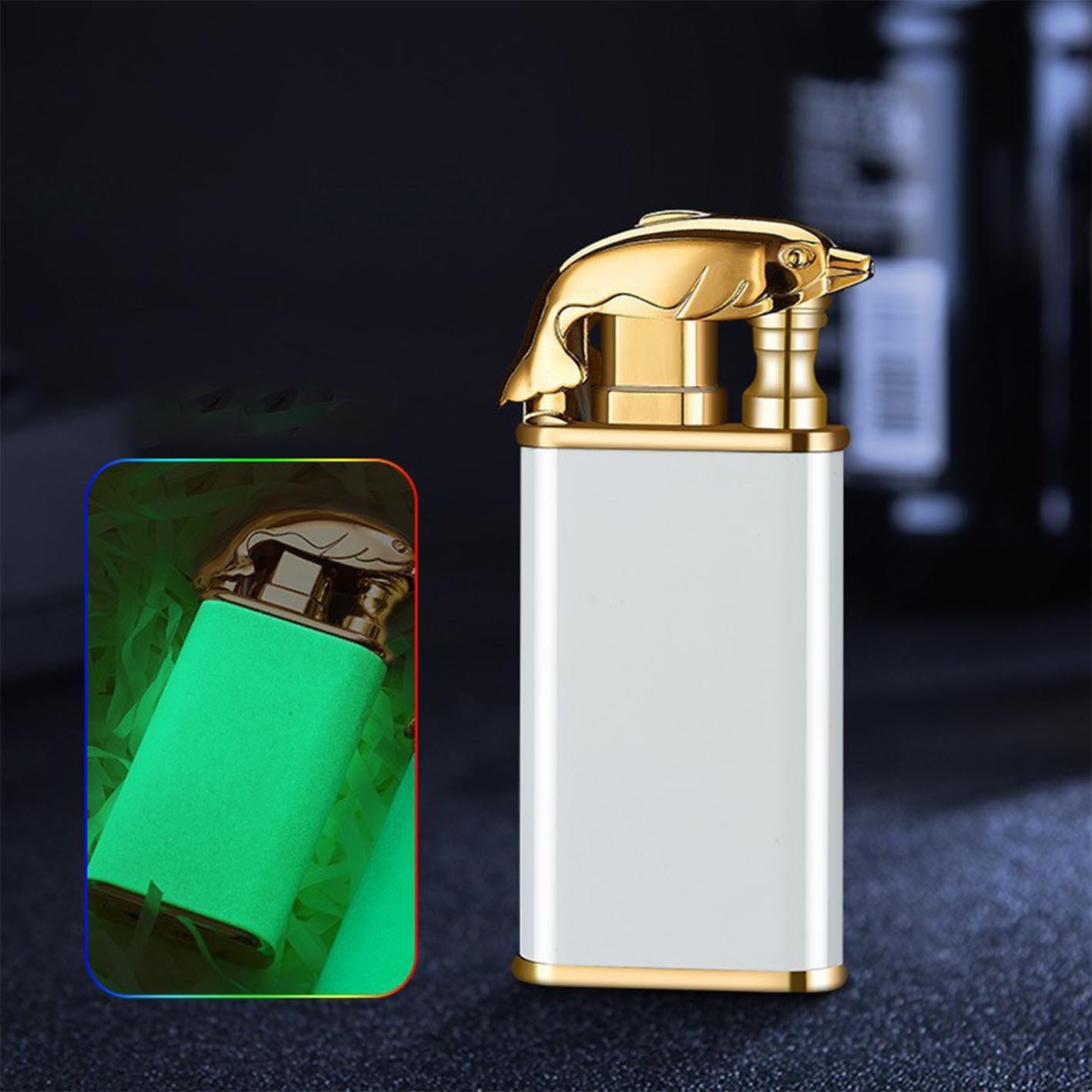 (🔥Last Day Promotion 50% OFF) Double fire switch direct punch metal lighter - Buy 3 Get Extra 15% OFF  & FREE SHIPPING