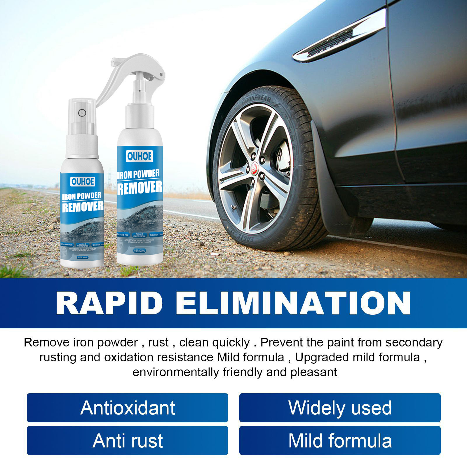 🔥Last Day Promotion 70% OFF🔥Car Rust Removal Spray-Buy 2 Get 1 Free