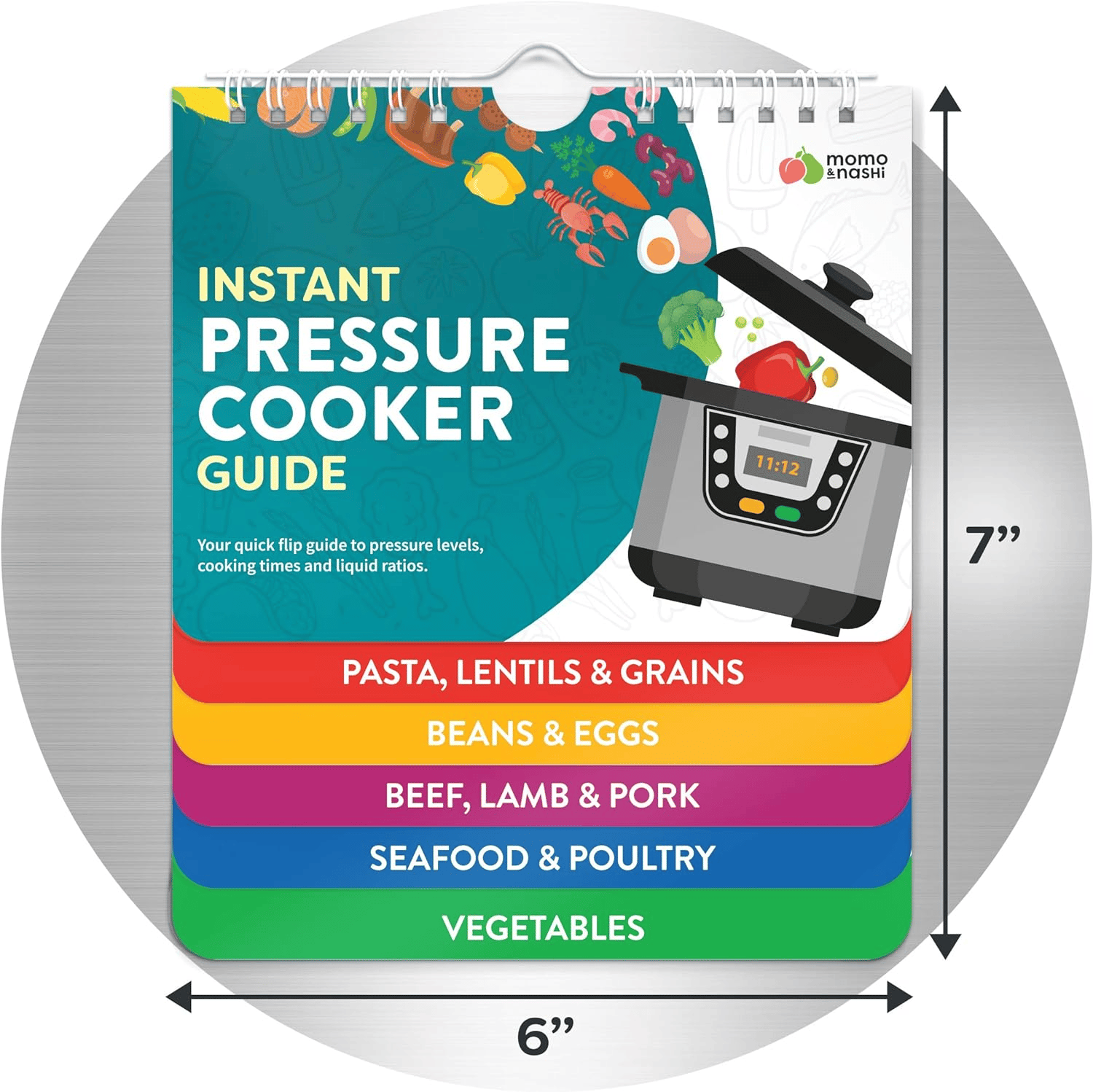 (🌲Early Christmas Sale- 50% OFF)Air Fryer Cheat Sheet Magnets Cooking Guide Booklet