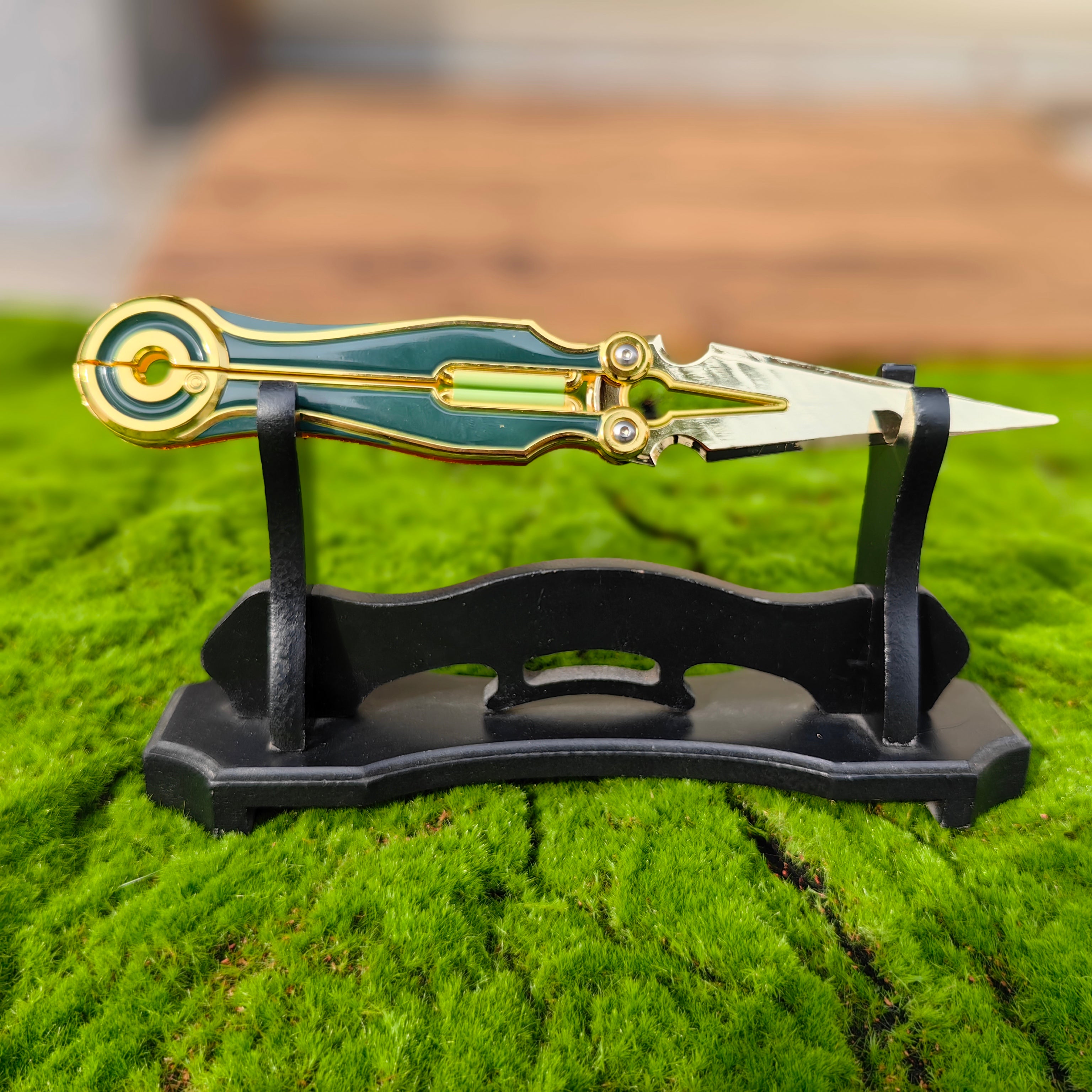 Metal Magepunk 3.0 Sparkswitch Knife Dull Blade Replica For Display